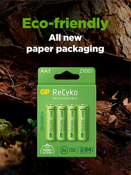 ReCyko AAA-batteri, 950mAh, 4-pack GRÖN / EN STL