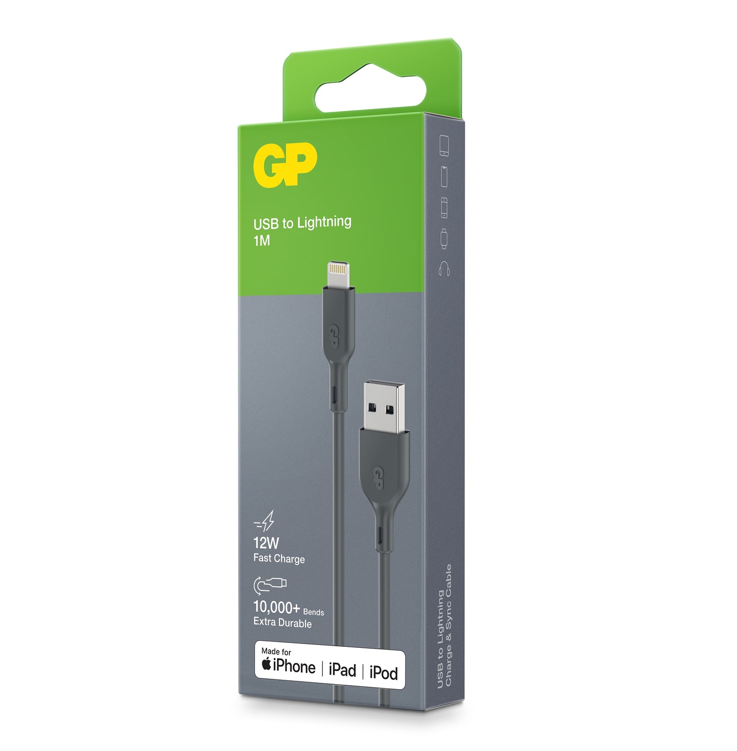 Essential Cable USB-A to Lightning GRÅ / 1 M