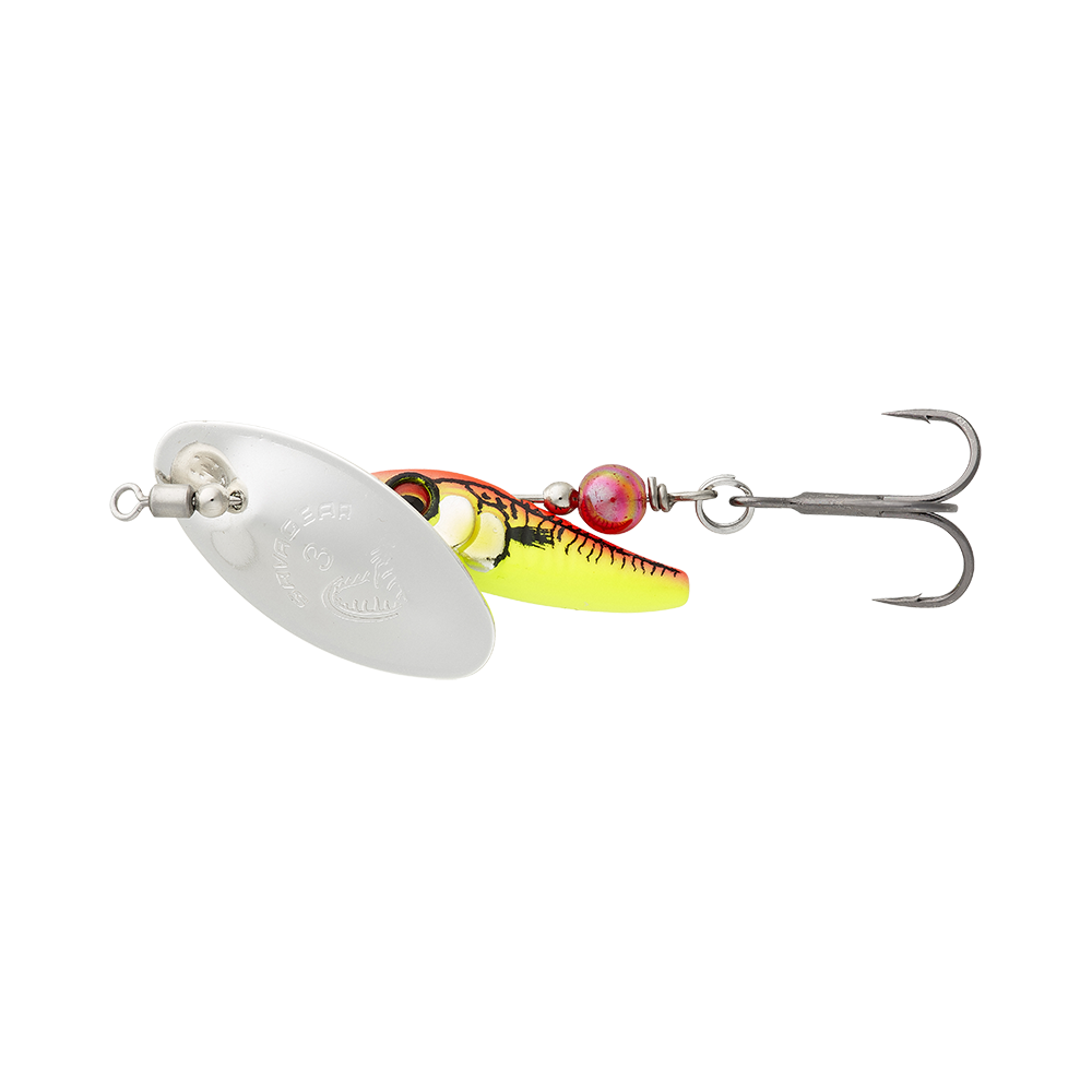 Sticklebait Spinner SILVER RED DOT / #2