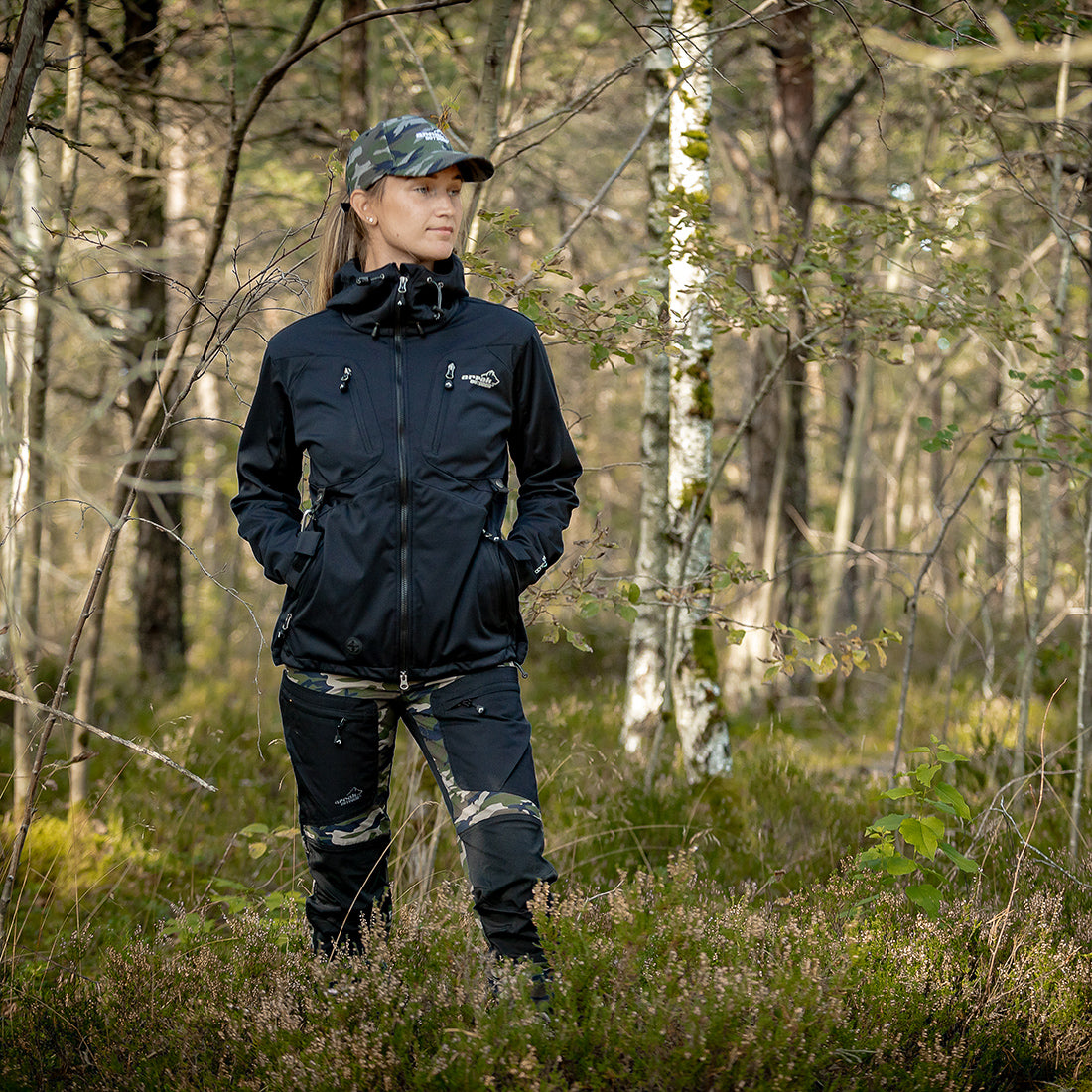 Active Stretch byxa Dam CAMO / 48