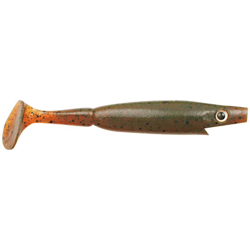 Piglet Shad 10 cm 7 gram, 6-pack MOTOROIL PEPPER / 10CM/7G