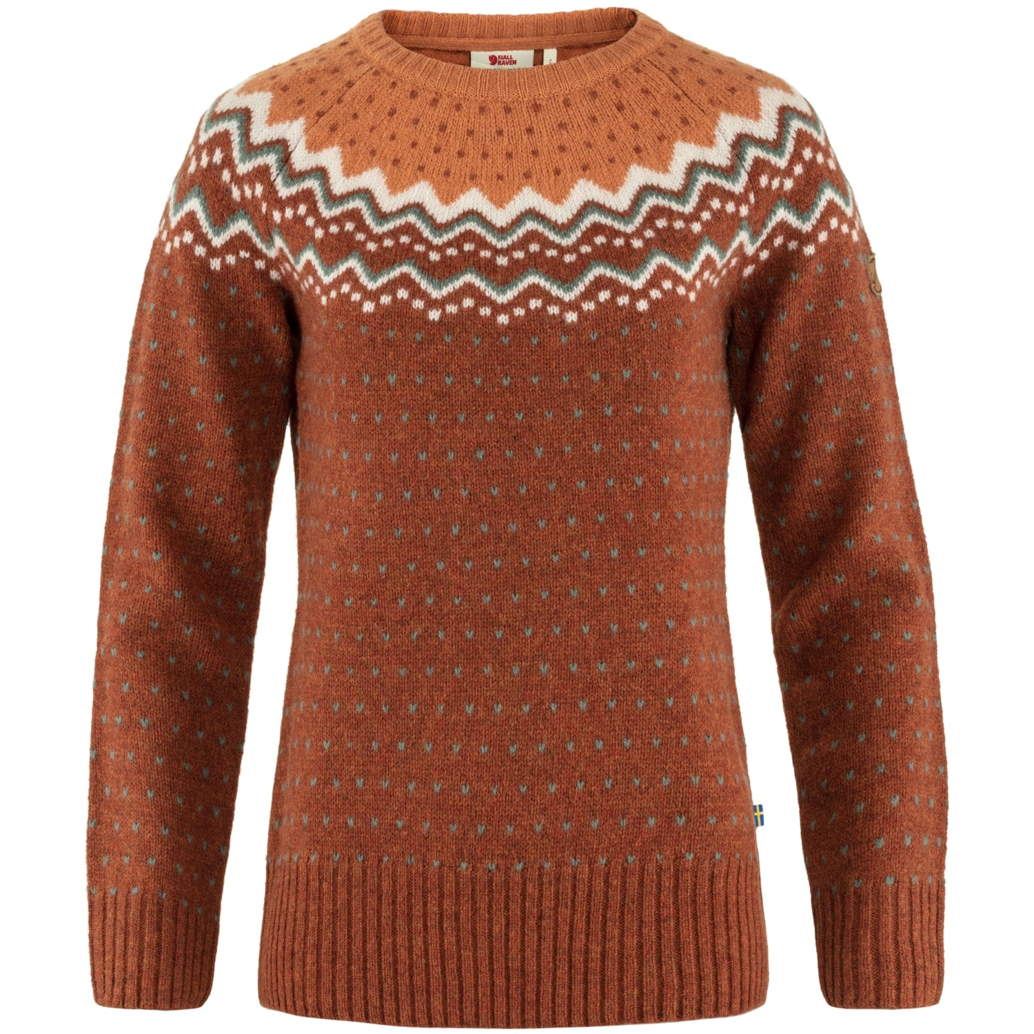 Övik Womens Knit Sweater AUTUMN LEAF-DESERT BROWN / XS