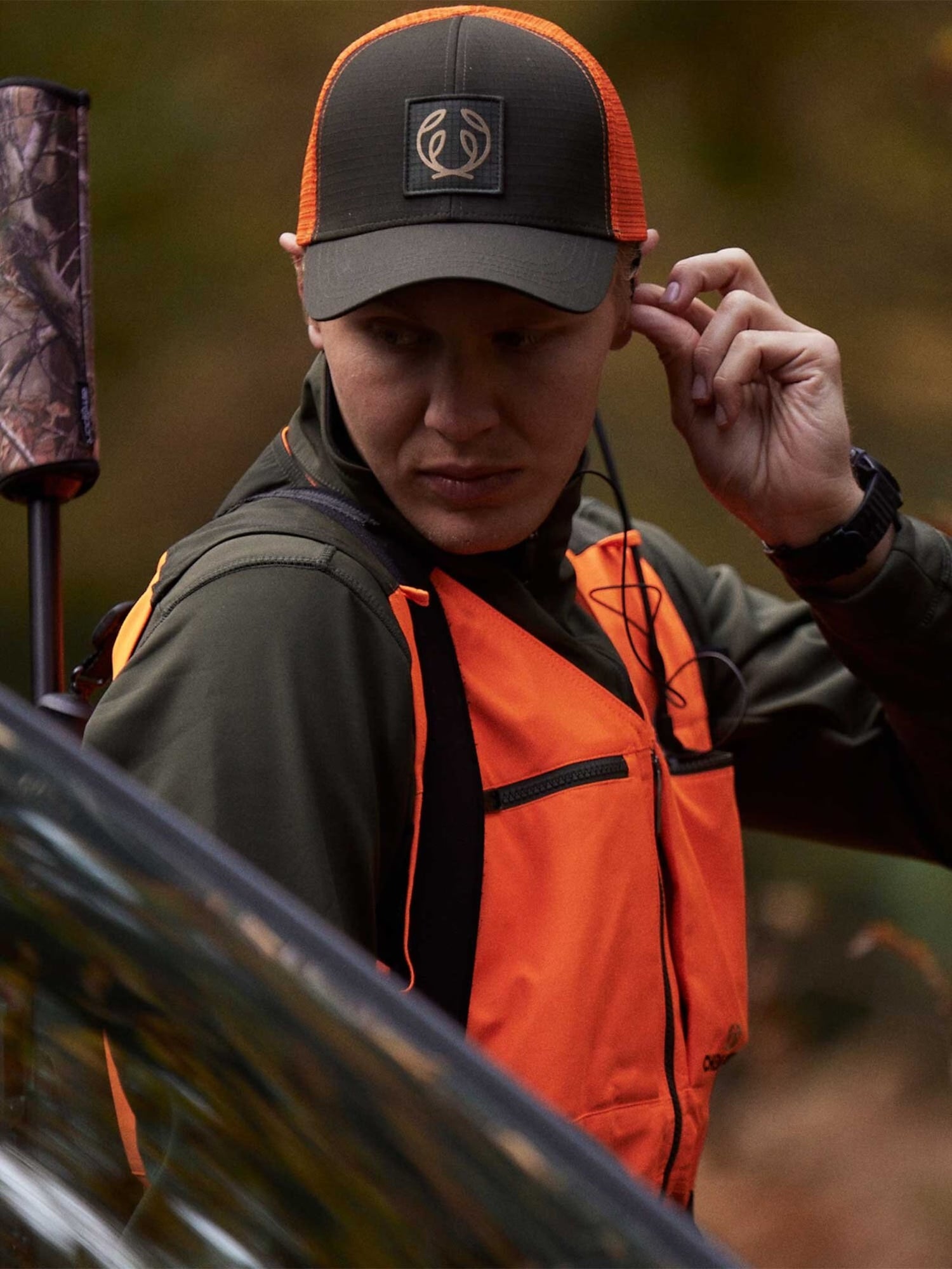 SYMBOL CAP HIGH VIS ORANGE / L/XL