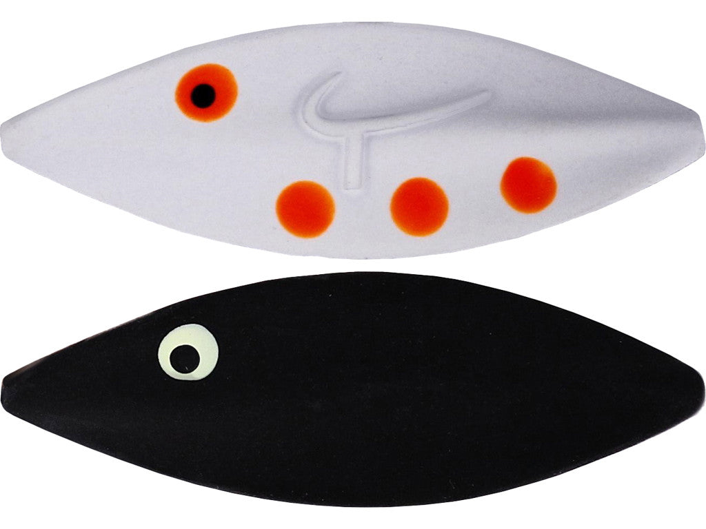 Twister Skeddrag BLACK AND WHITE GLOW / 2,7 CM OCH 2 GRAM