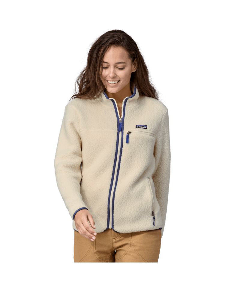 Women's Retro Pile Fleece Jacket NATURAL / L