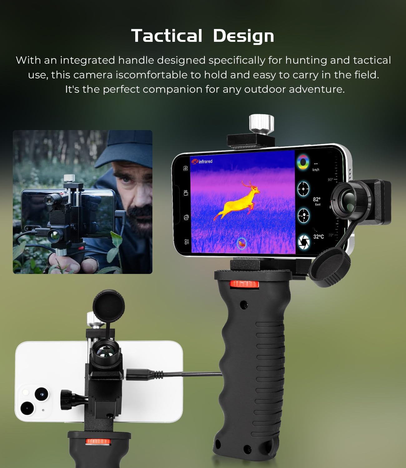 T2 PRO 256 x 192 Värmekamera För Android Mobiltelefoner Eller Plattor USB-C EN STL