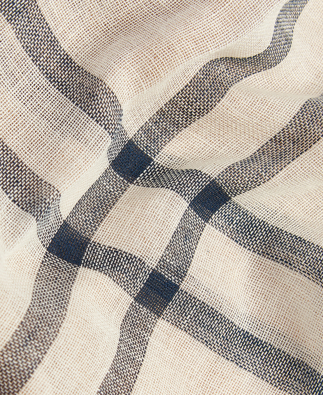 Abigail Tartan halsduk ANTIQUE WHITE/PINK / EN STL