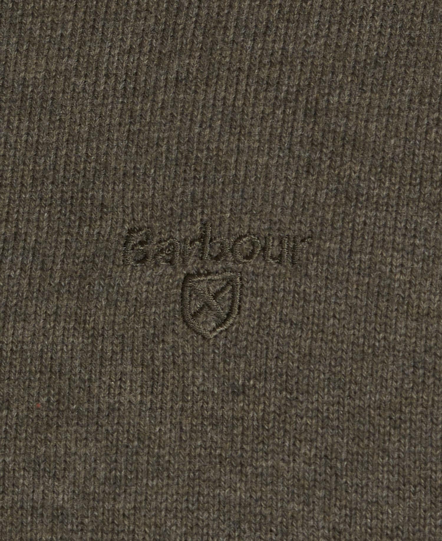 Cotton Half zip Men OLIVE MARL / L