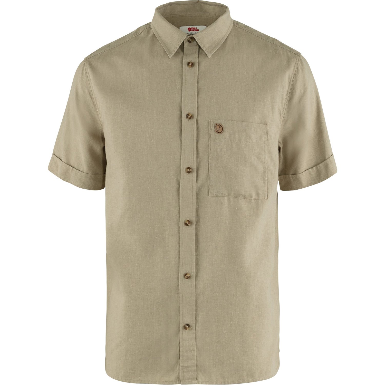 Övik Travel Shirt SS Men SAND/STONE / S