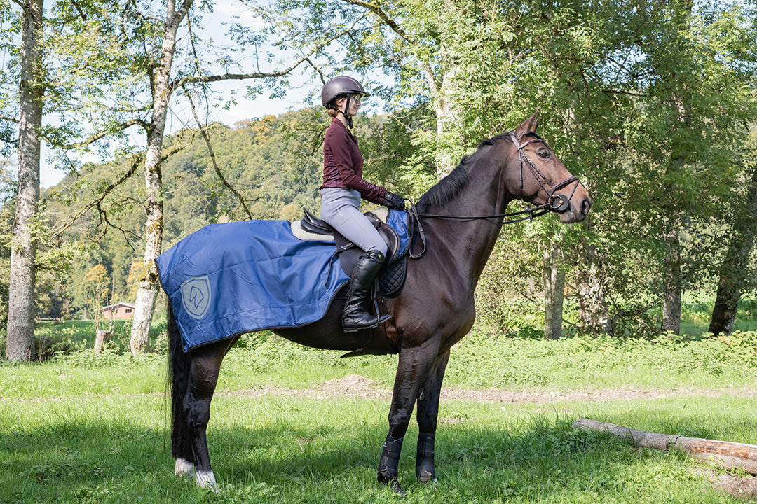 Ländtäcke reflex NAVY / L