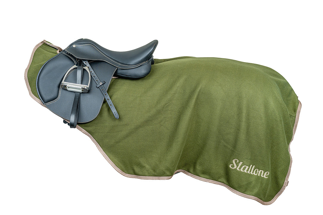 Ländtäcke Fleece OLIVE / L