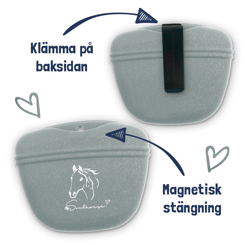 Godispåse i silikon COUNTRY LOVE GLITZER / 1 STYCKE