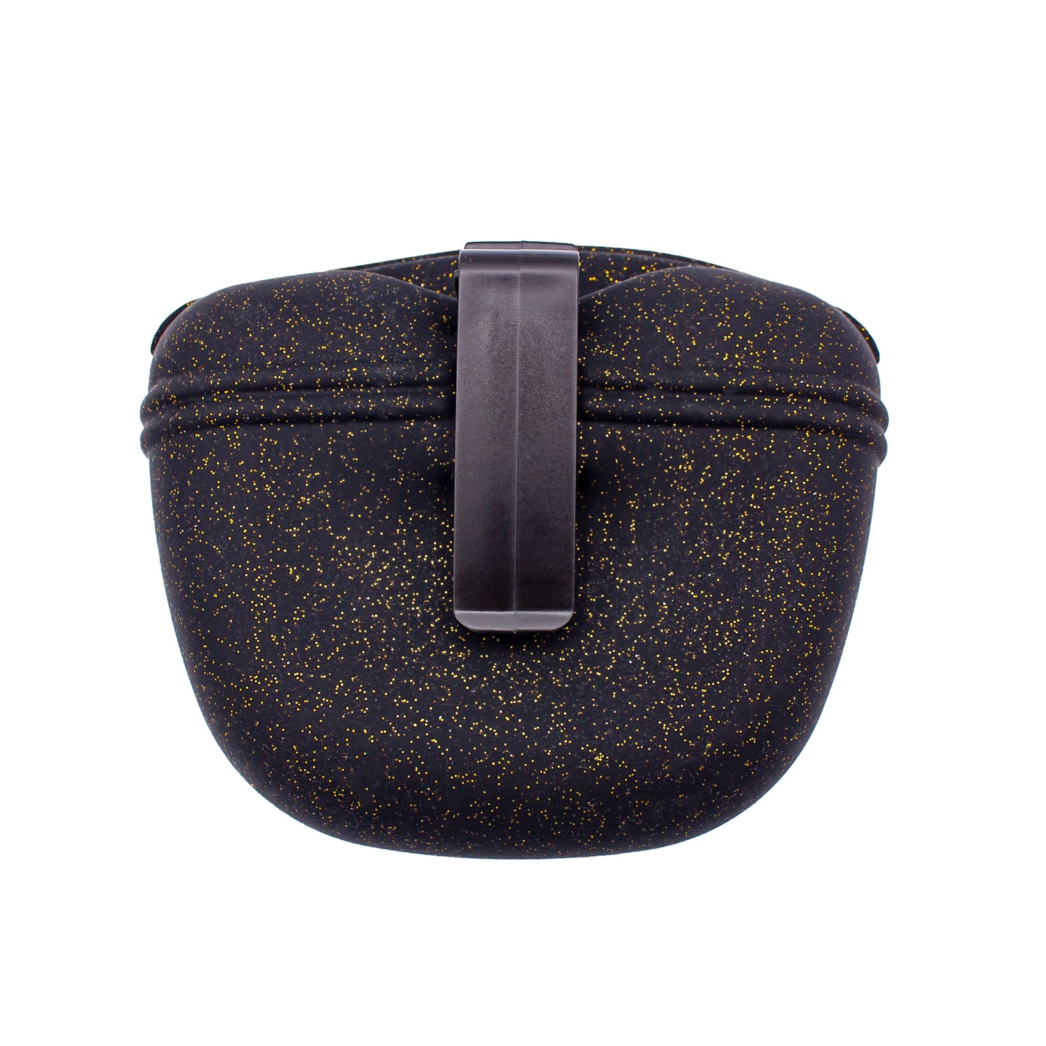 Godispåse i silikon SVART GLITTER / 1 STYCKE