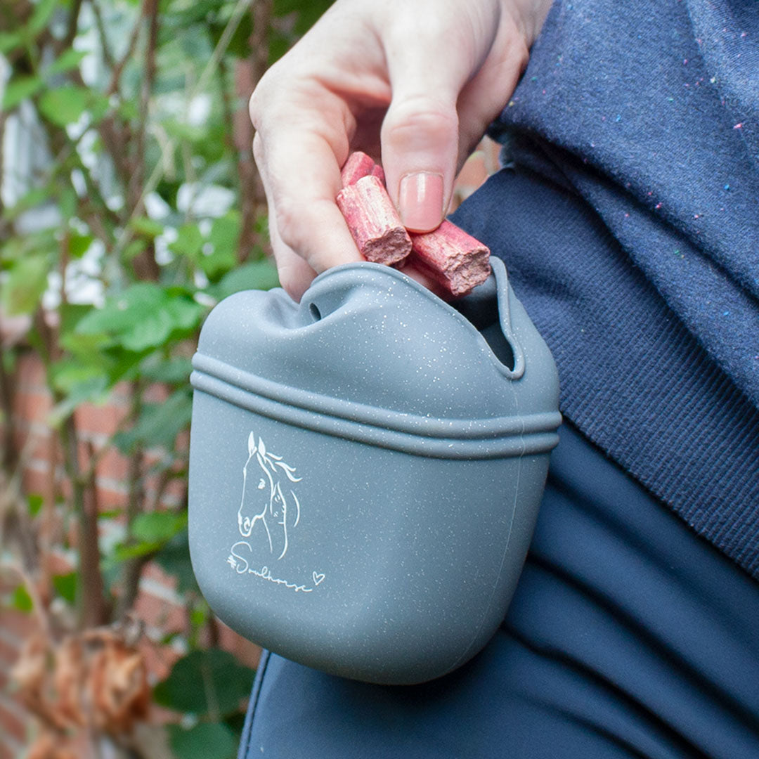 Godispåse i silikon COOL GREY GLITTER / 1 STYCKE