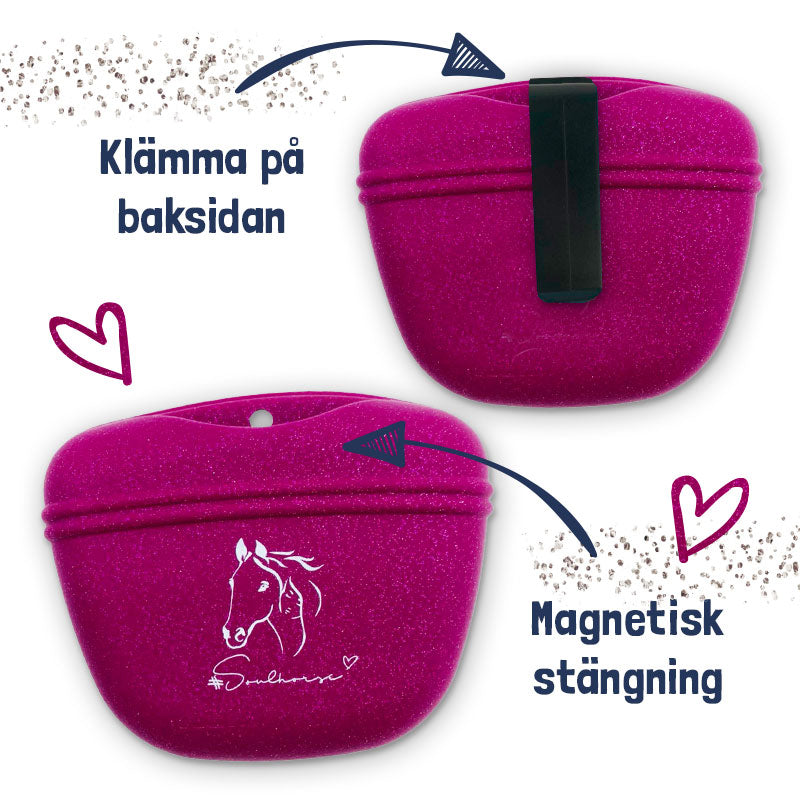 Godispåse i silikon BERRY GLITTER / 1 STYCKE