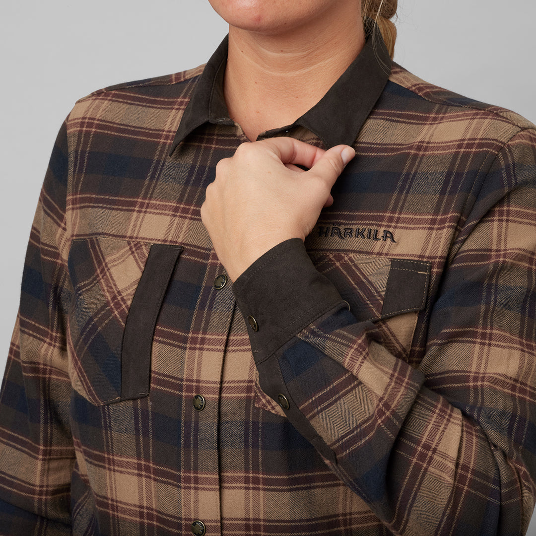 Aivak L/S Skjorta - Dam BURGUNDY / XL