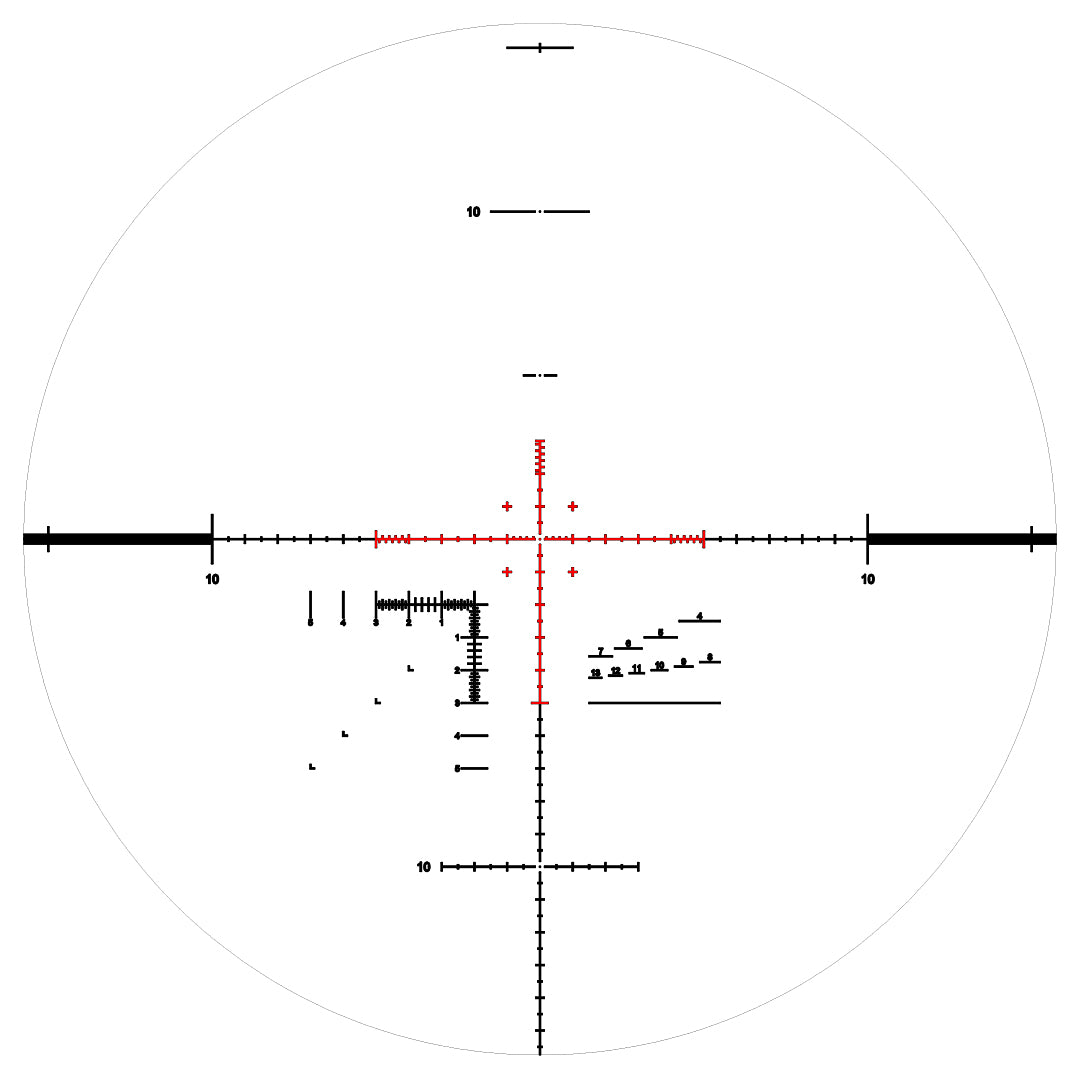 K328i 3,5-28x50 FFP MIL SVART / 36 MM / CCW / MSR2 / WIND R