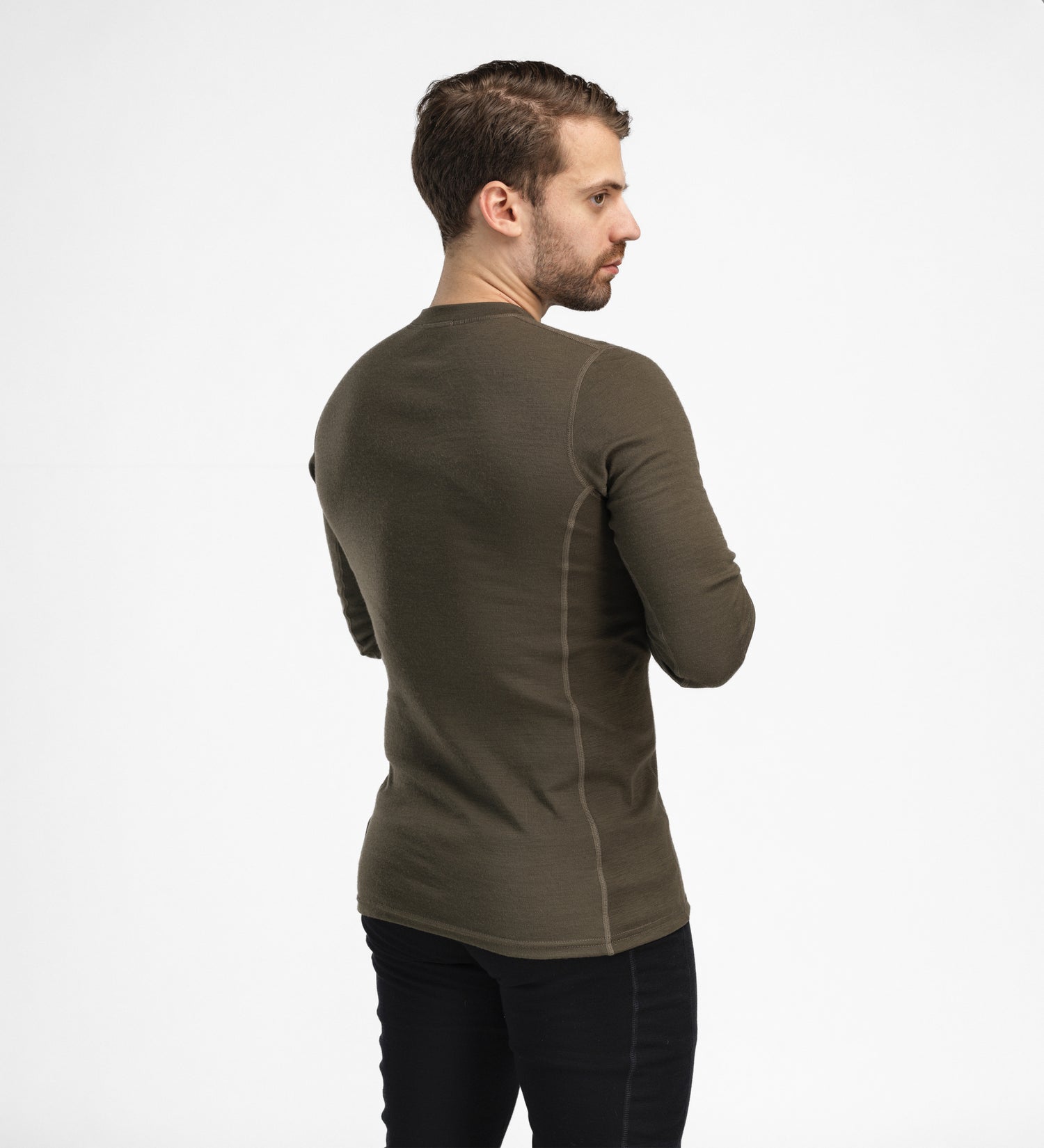 WarmWool Crewneck Shirt Men TARMAC / M