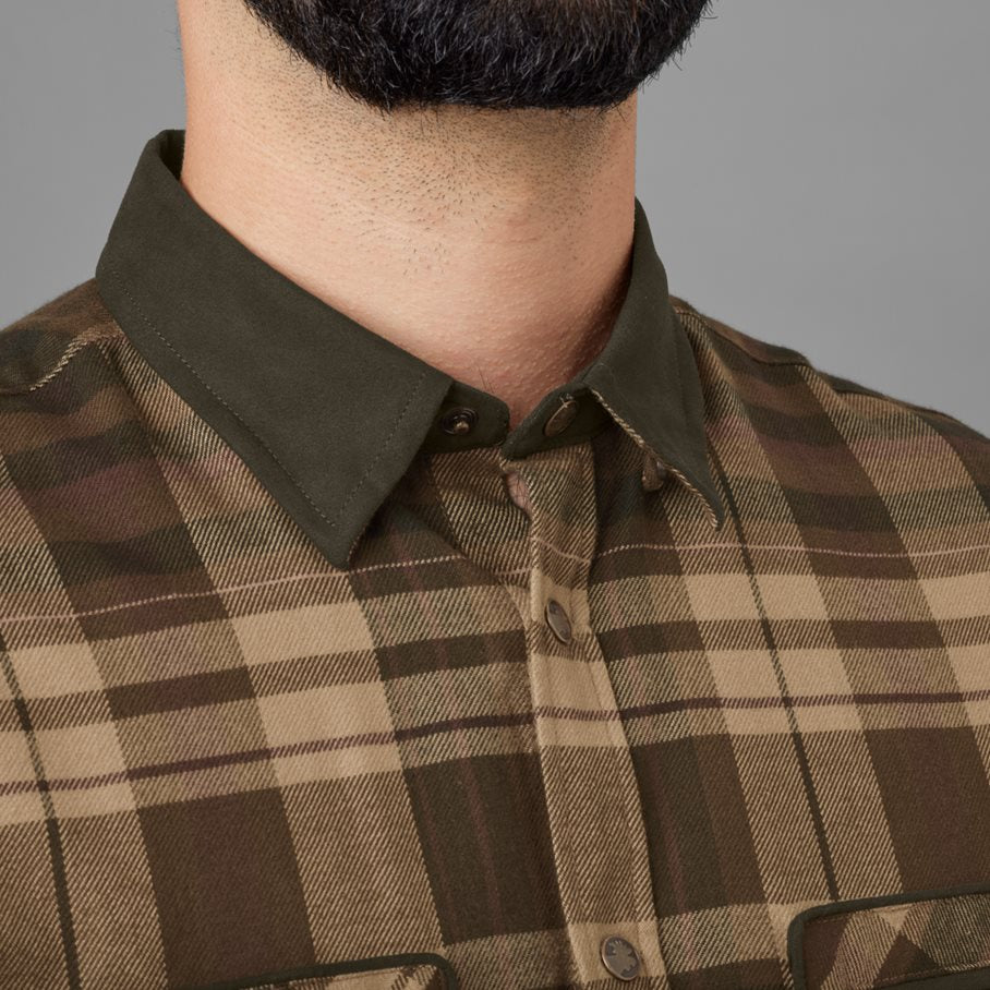 Skjorta Pajala BEIGE W/BROWN / 5XL