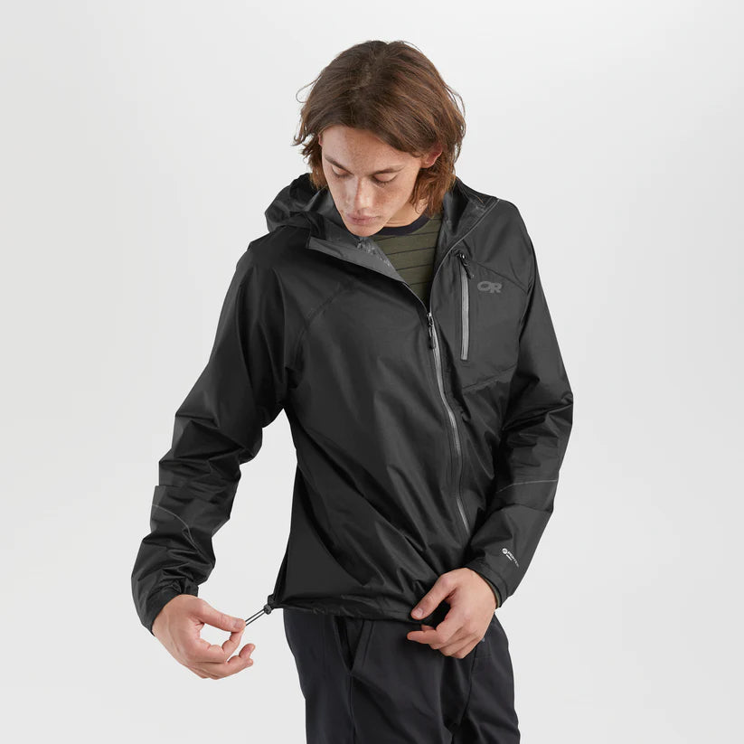 Mens Helium Rain Jacket BLACK / S