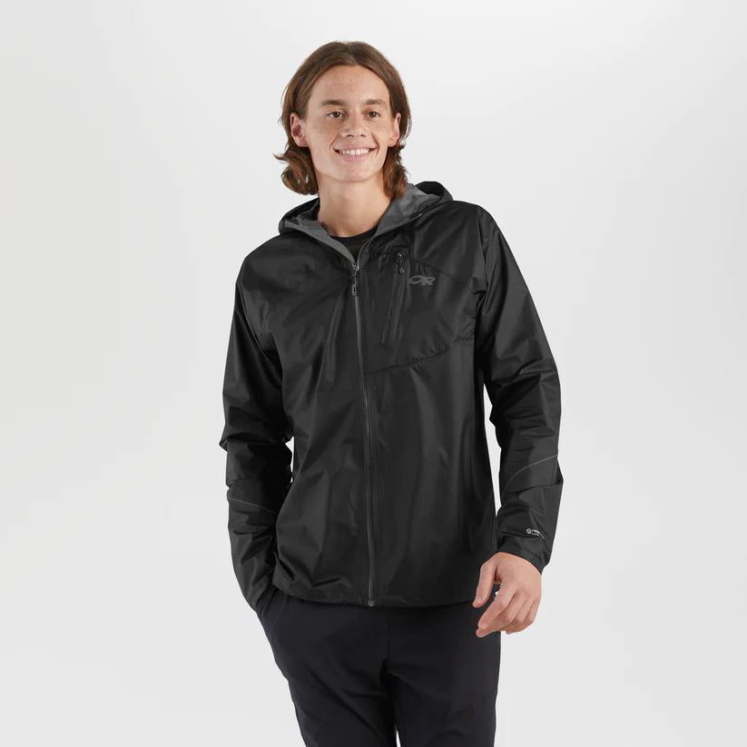 Mens Helium Rain Jacket BLACK / M