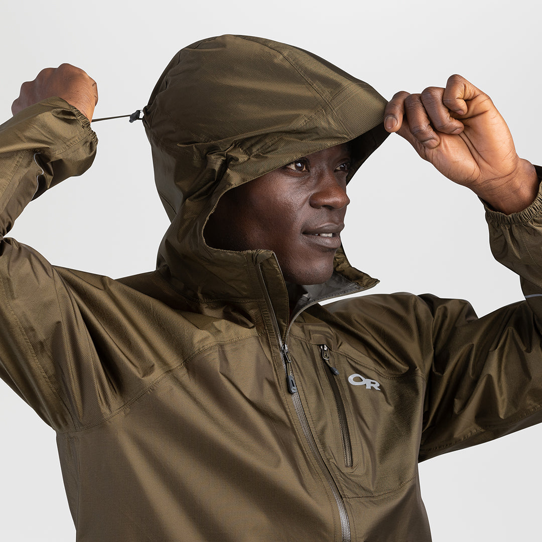 Mens Helium Rain Jacket COYOTE / S