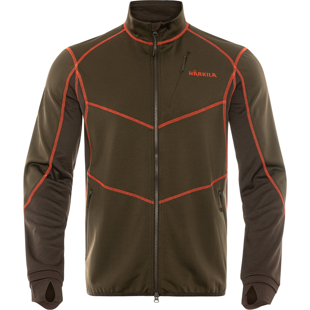 Scandinavian Fleece Jacka WILLOW GREEN/SHADOW BROWN / M