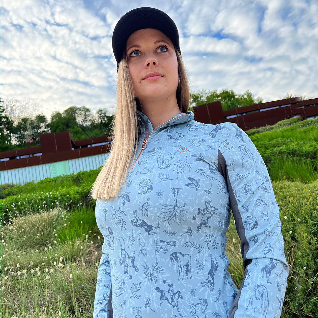 Funktionsskjorta Country Love SALVIA / L