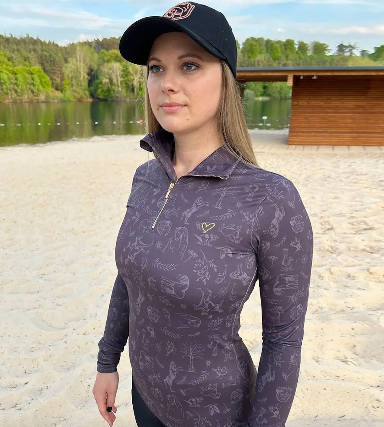 Funktionsskjorta Country Love CHOKLAD / L