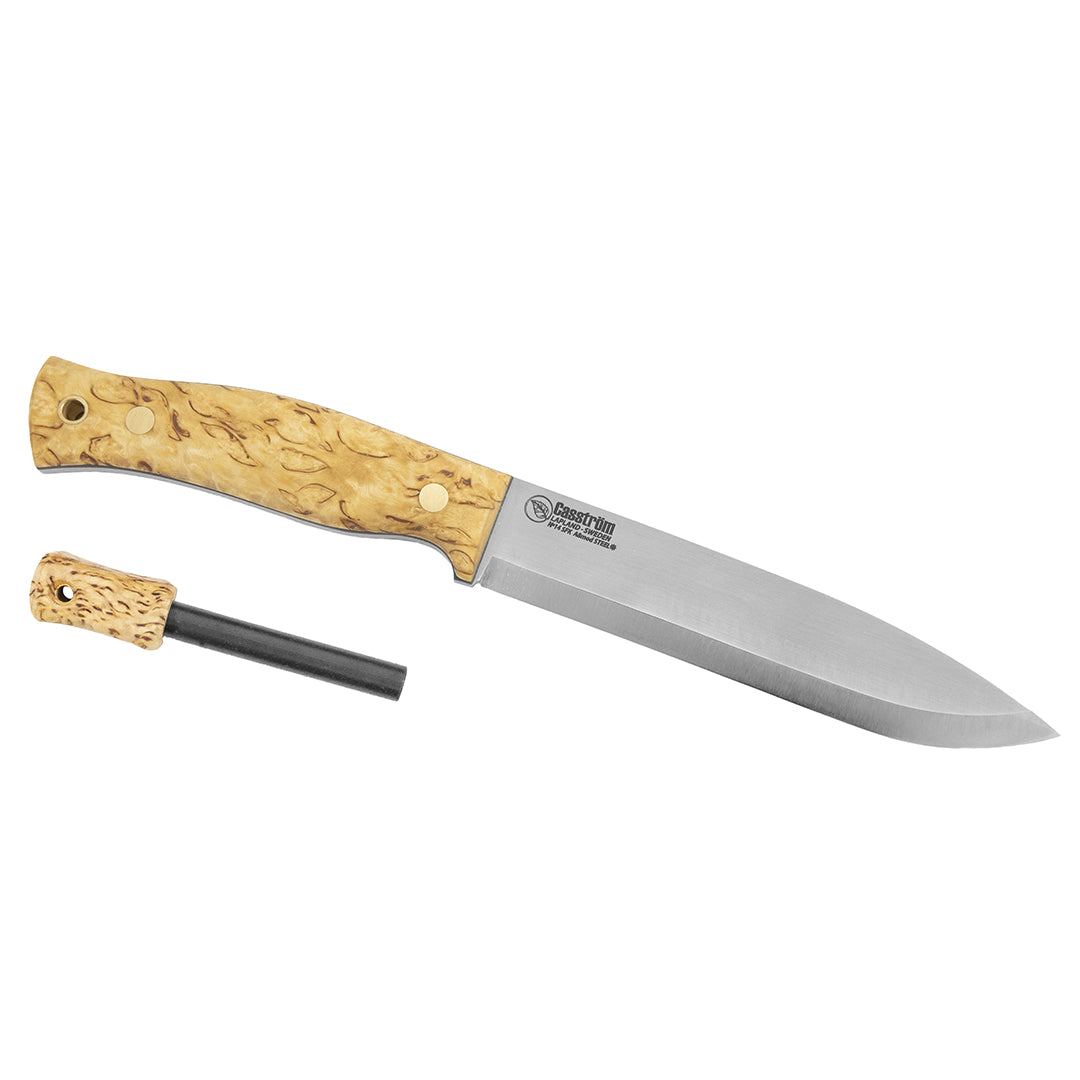 No.14 Swedish Forest Knife Masurbjörk MASURBJÖRK MED TÄNDSTÅL / ONE SIZE