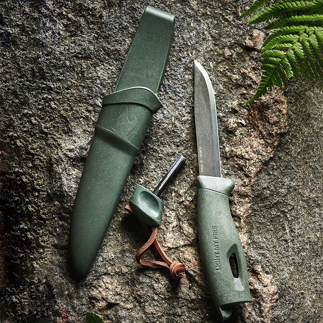 Swedish FireKnife 2in1 SAGEGREEN / EN STL