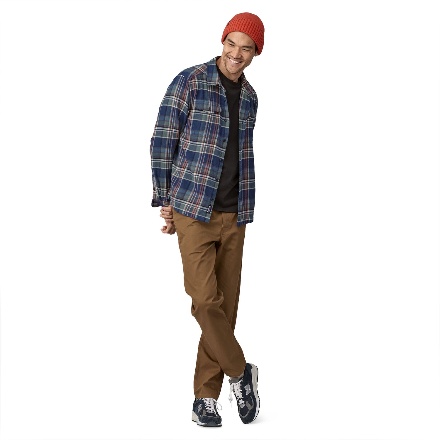 Men's Fjord Flannel Shirt ADVENTURER: NEW NAVY / M