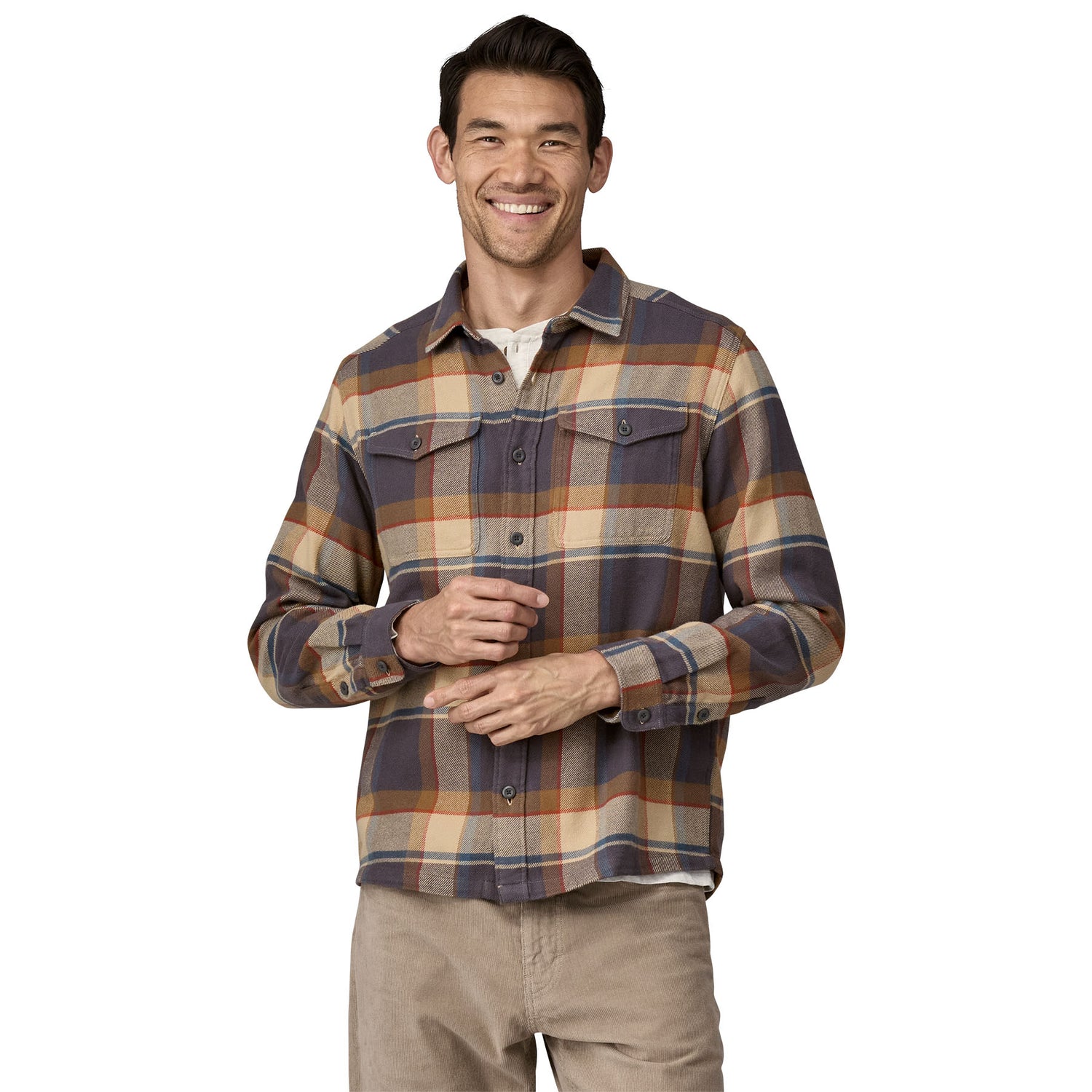 Men's Fjord Flannel Shirt SUNRISE RIDGE: FORGE GREY / L