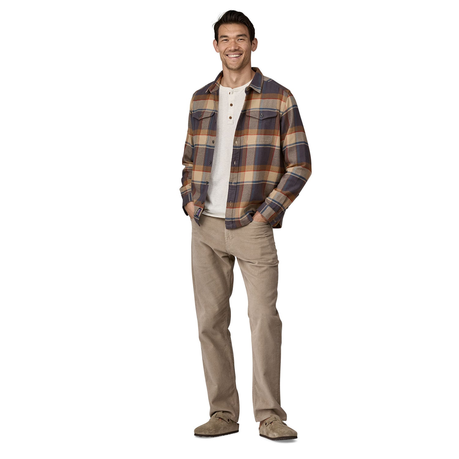 Men's Fjord Flannel Shirt SUNRISE RIDGE: FORGE GREY / L