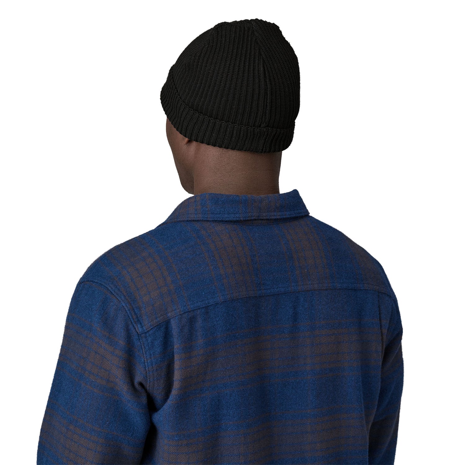 Fishermans Rolled Beanie BLACK / EN STL