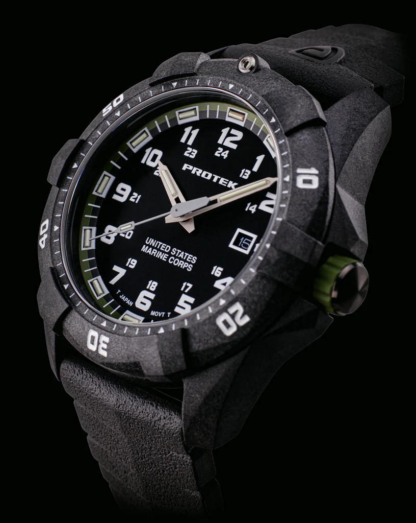 Carbon Composite Dive Series 1010 USMC SVART GRÖN MED SVART ARMBAND / 1 ST / EN STL