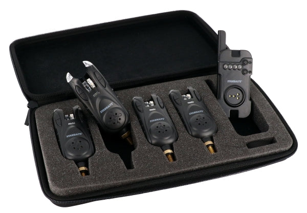 STB Bite Indicator 3 Rods SVART / 3 LARM + 1 RECIVER