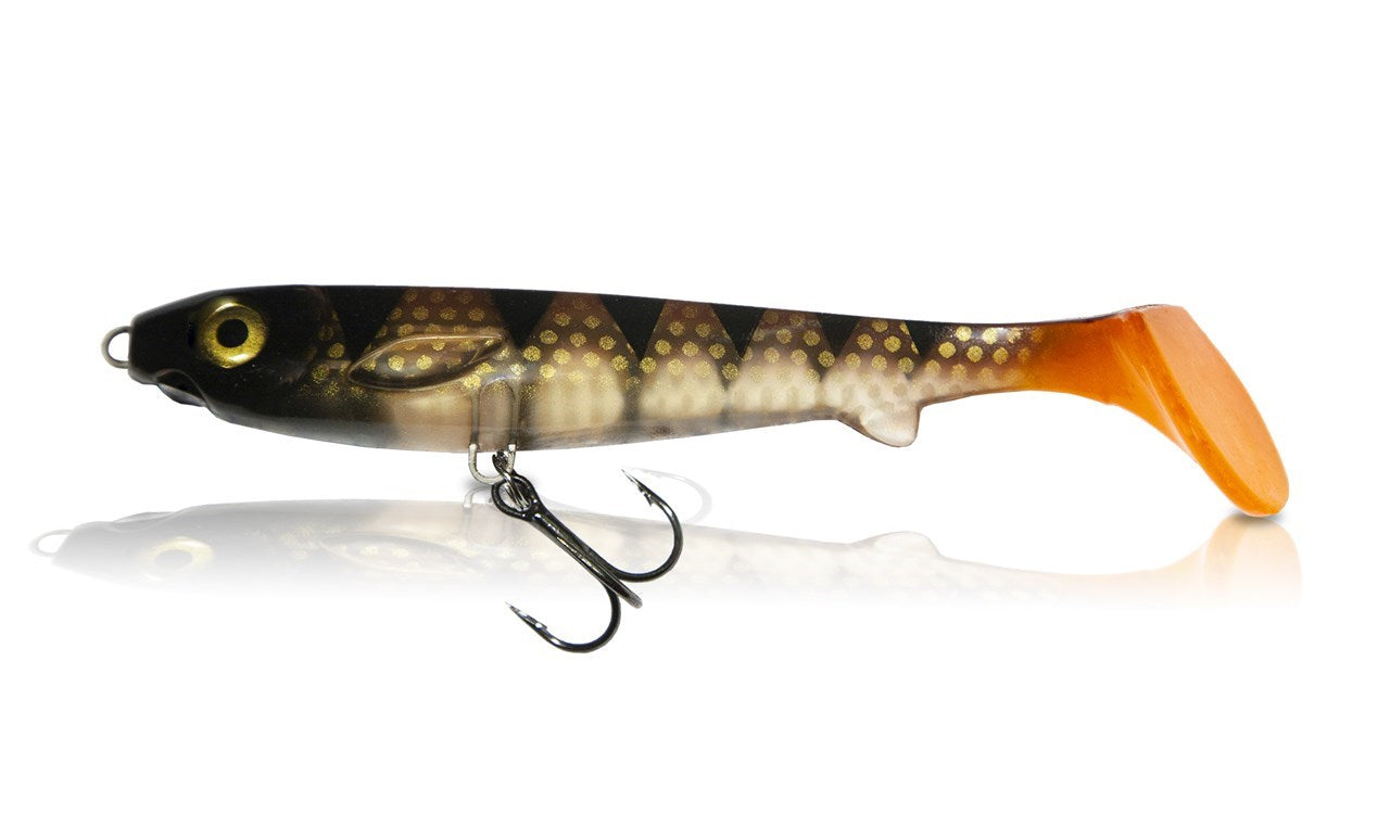 Flatnose Shad Jr 15 cm 2-pack med rigg TRANSPERENT PERCH / 15CM / 24 GRAM