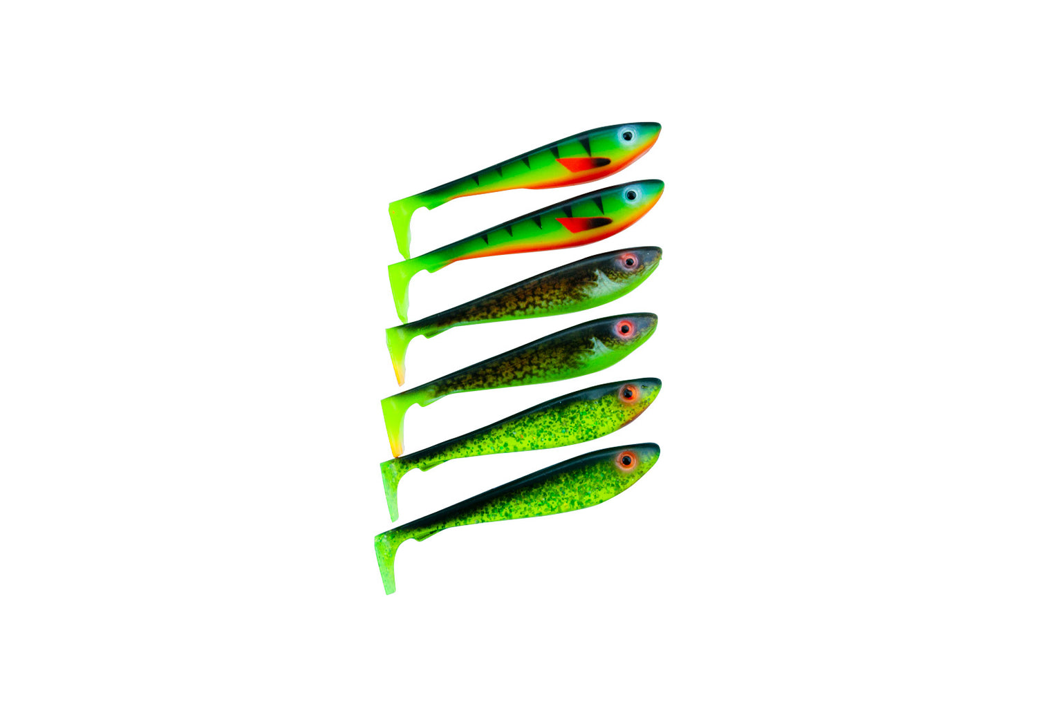 McRubber Shad 6-pack MIX COLOR / 9CM / 6,2G
