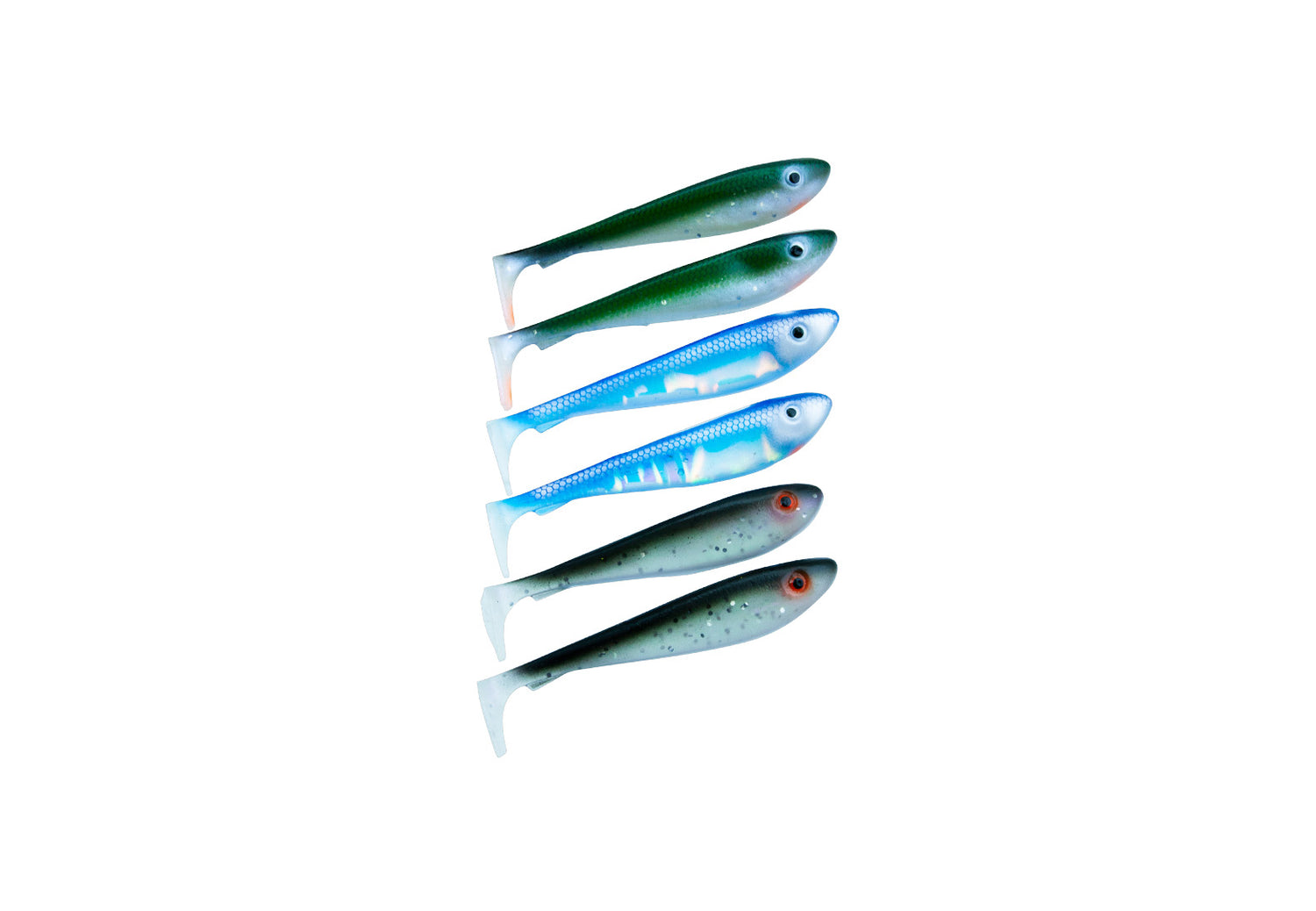 McRubber Shad 6-pack MIX BAITFISH / 9CM / 6,2G