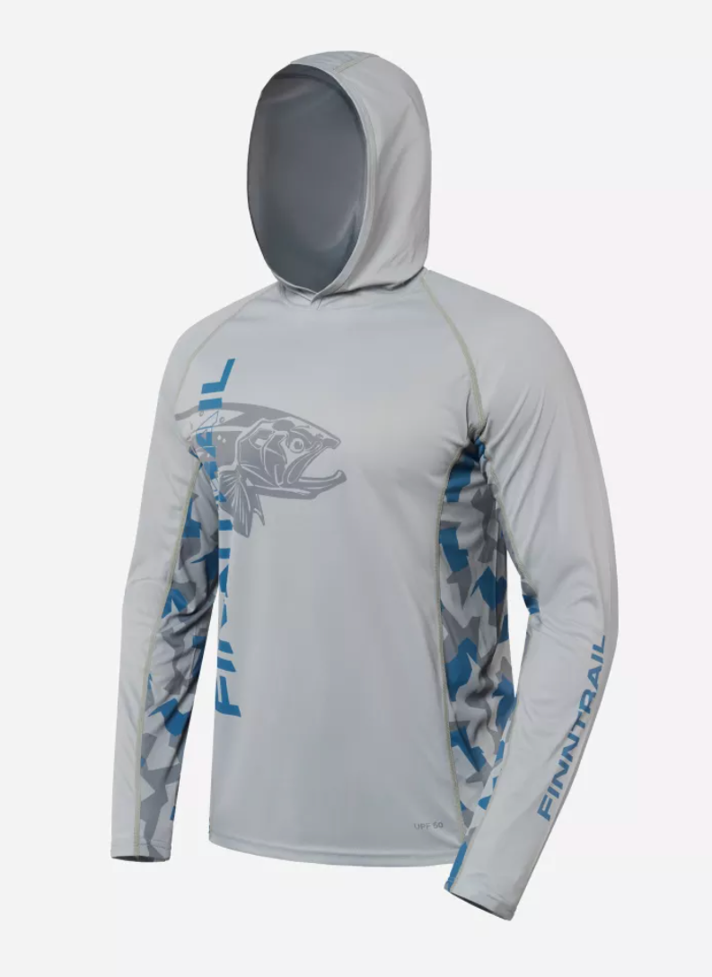 Sun Protection Long Sleeve Big Fish GREY / XLARGE