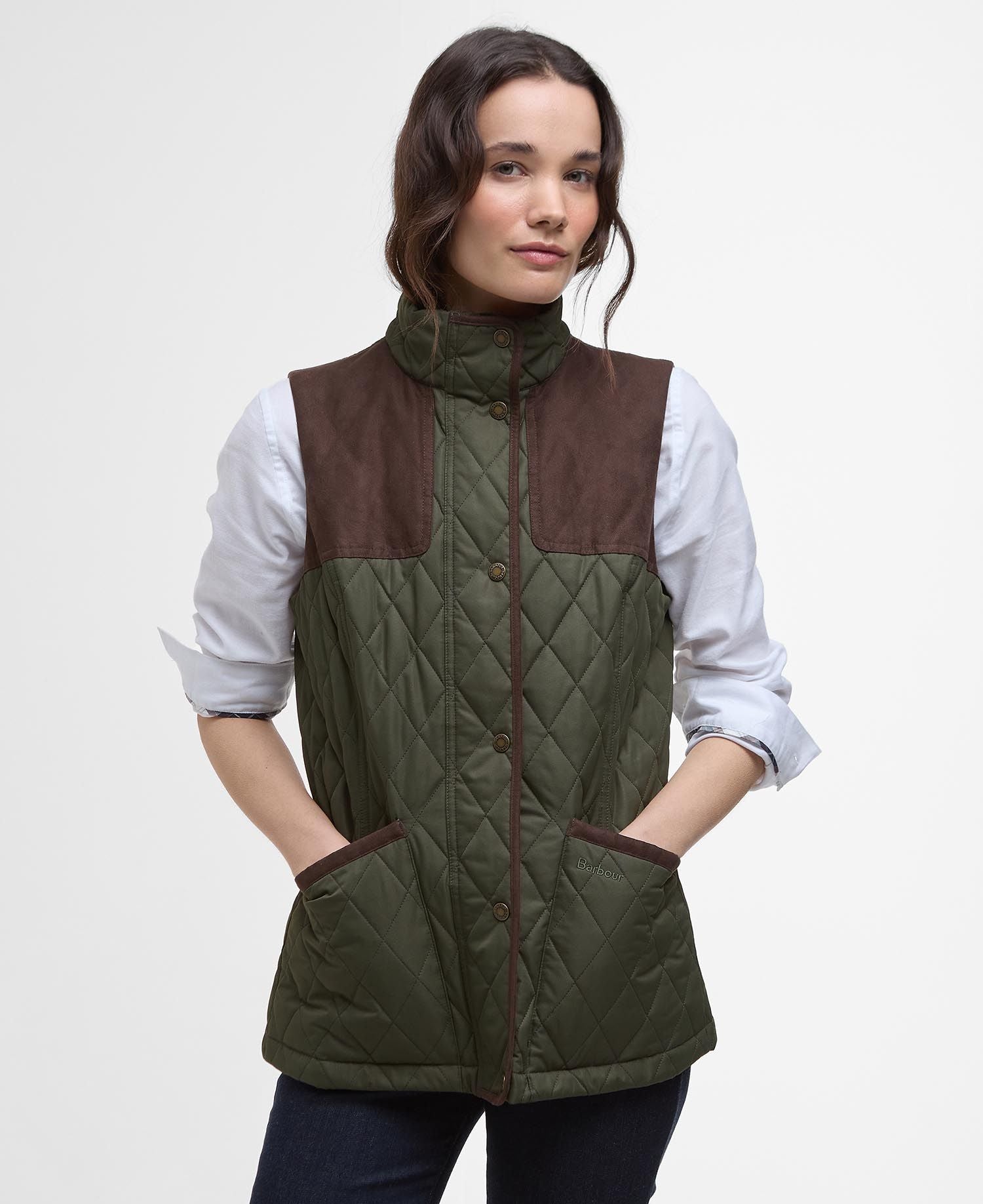 Keeper Gilet Vest Women OLIVE/ANCIENT TARTAN / 18