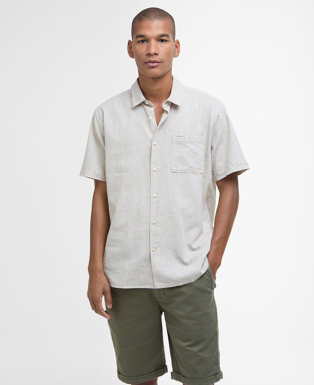 Nelson SS Summer Fit Shirt Men STONE / L