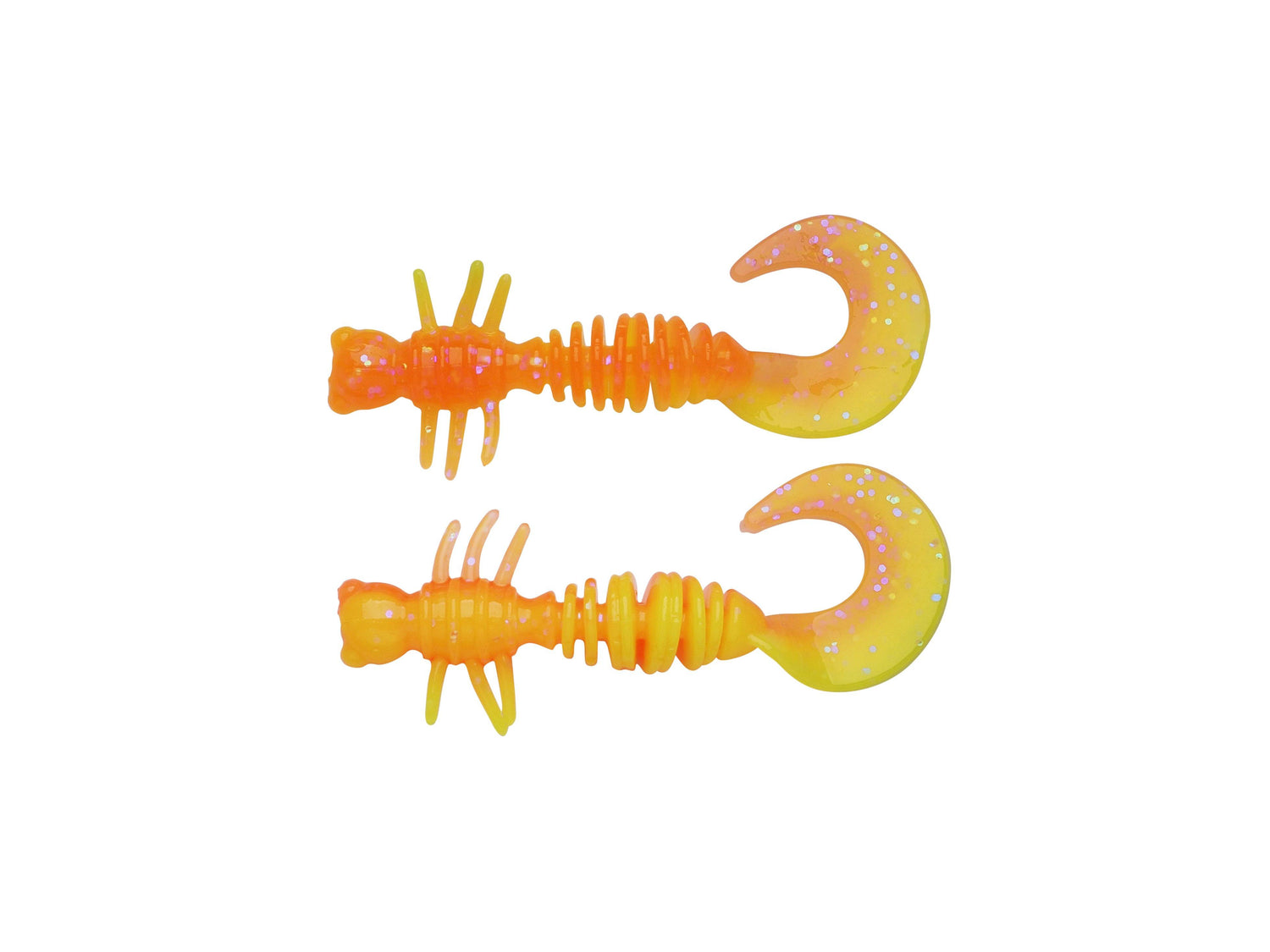Curly FL ORANGE SUNSET YELLOW / 4 CM