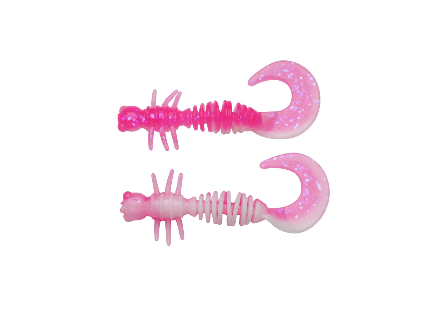 Curly PINK/WHITE / 4 CM