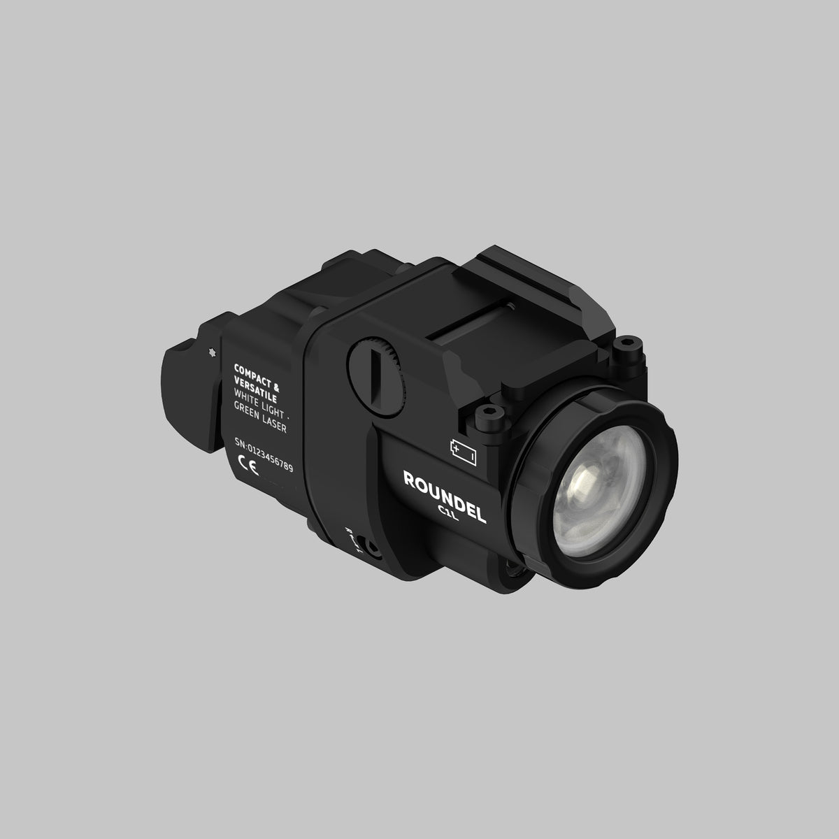 Roundel C1L pistollampa med grön laser 800 Lumen