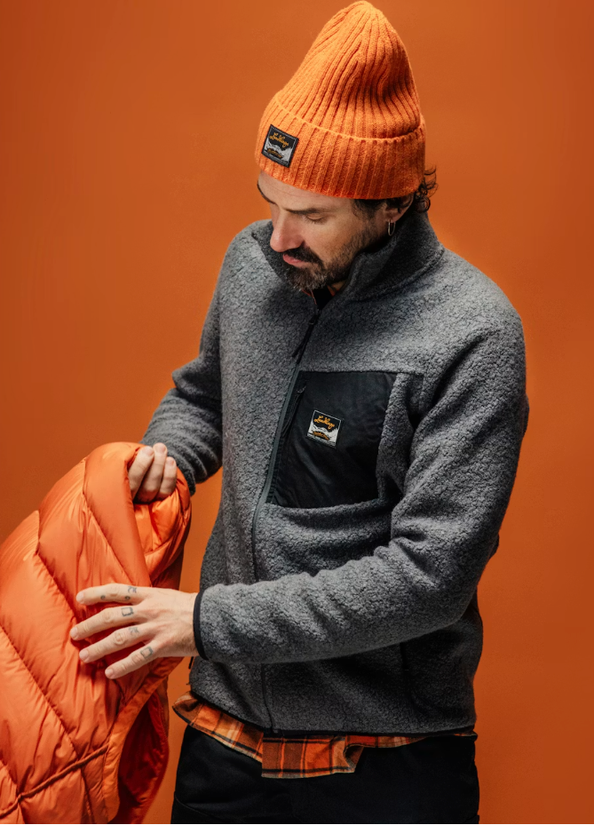 Flok Wool Mens Pile Granite