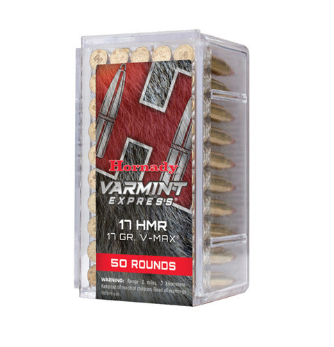 Rimfire Varmint Express® Ammo 17 HMR® 17 gr V-MAX® 50/Box
