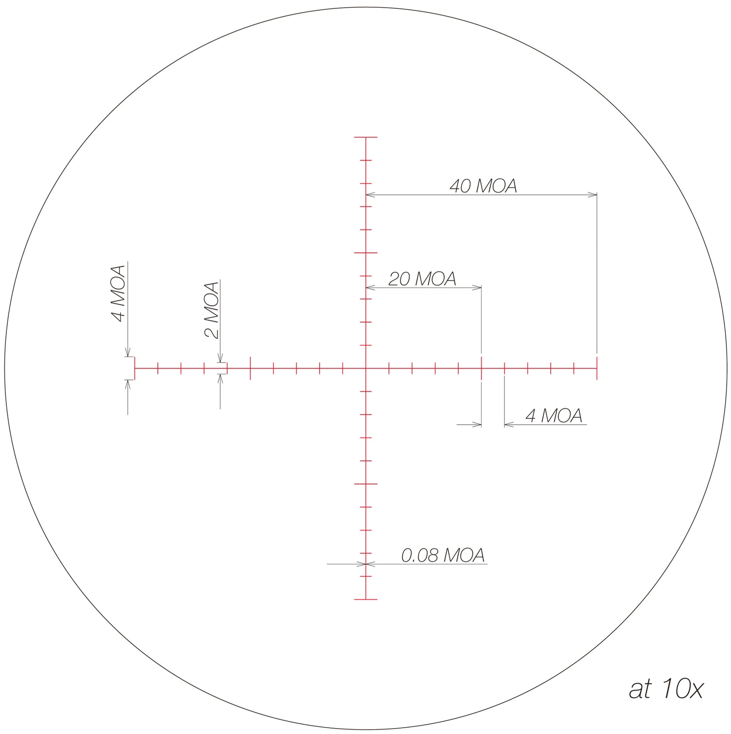 Tactical 2,5-25x52 SFP MOA Belyst