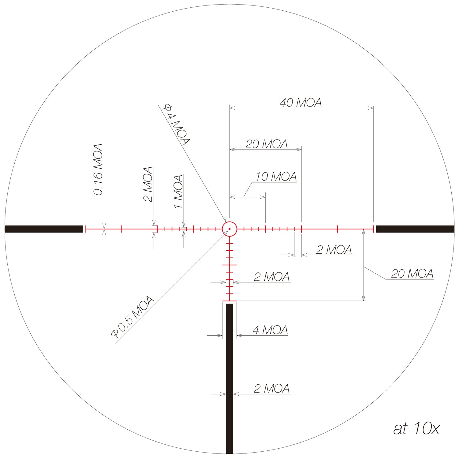 Tactical 2,5-25x52 SFP MOA Belyst